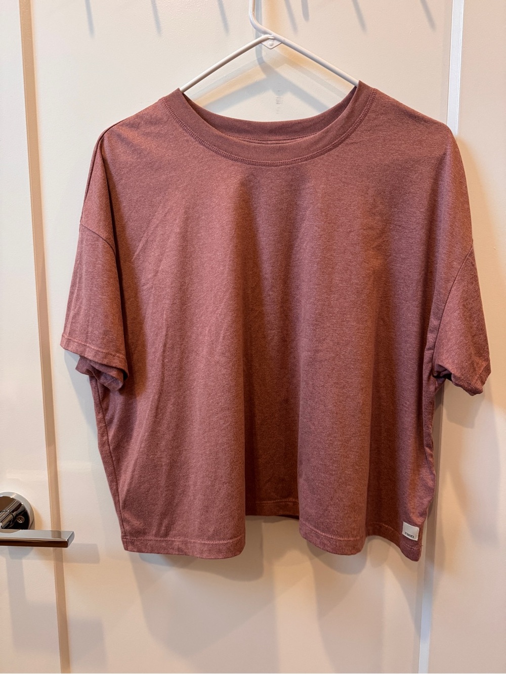 Vuori Energy Tee in Dusty Rose - Women’s Large